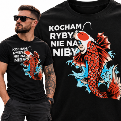 KOSZULKA DLA WĘDKARZA  KOCHAM RYBY